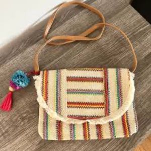 Festival Purse - Woven Straw - NWOT - Boho Hippie Bag